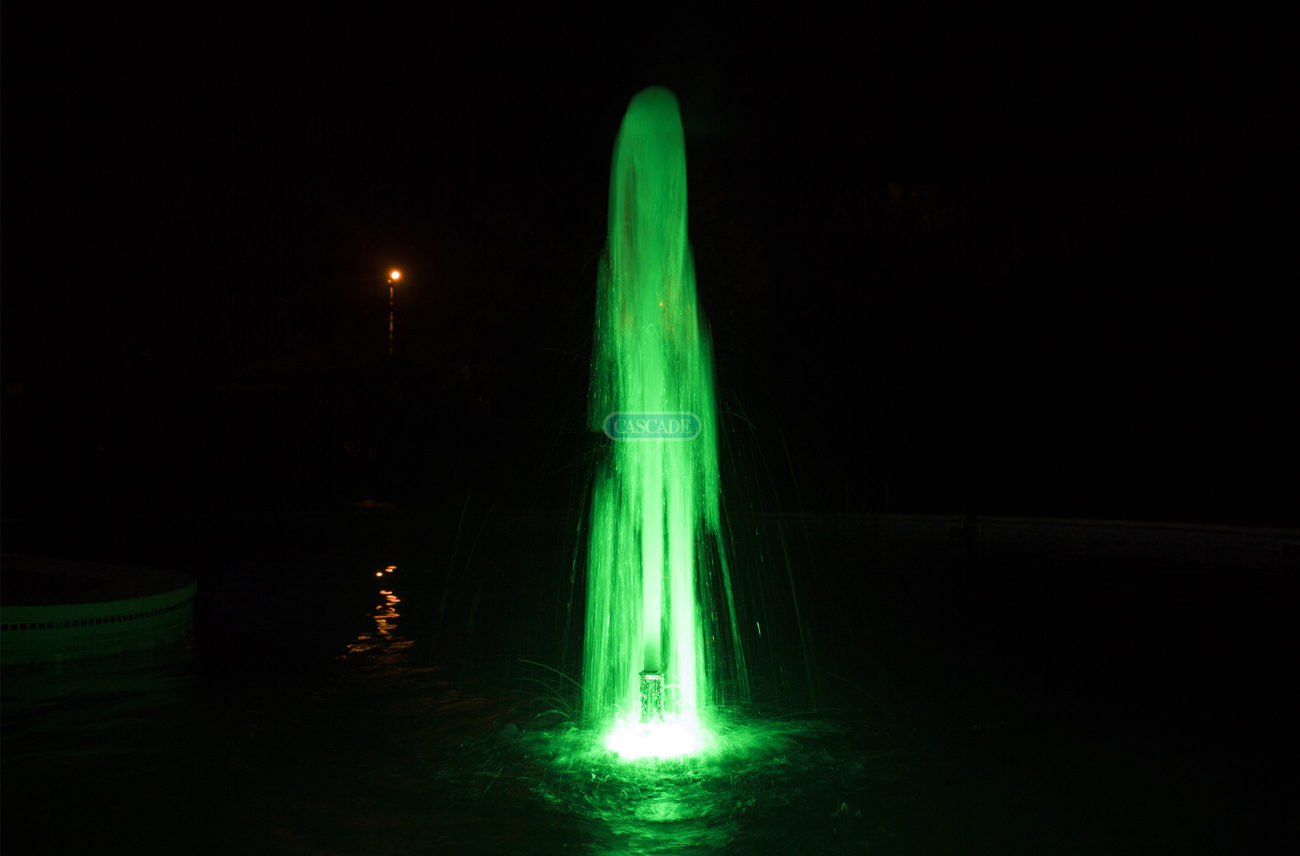 RGBW-Ring light LED fountain Mizar 24 Cascade - underwater